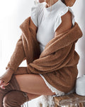 Women's Hooded Fleece Jacket – Cozy Winter Outerwear