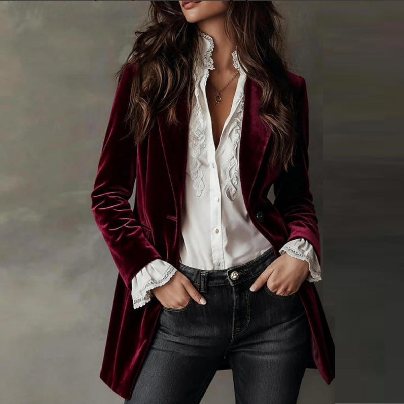 The Velour Blazer – Luxury Evening Jacket