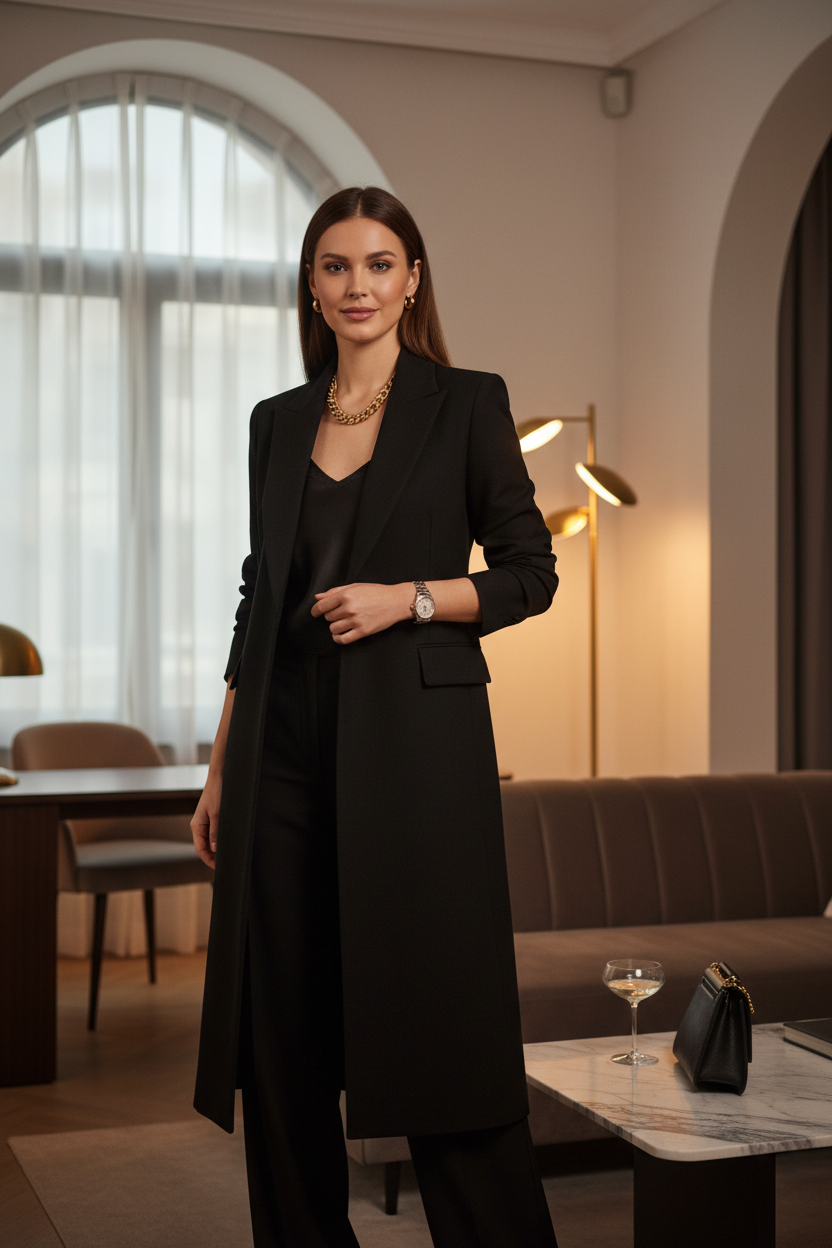 Longline Blazer Coat Lifestyle